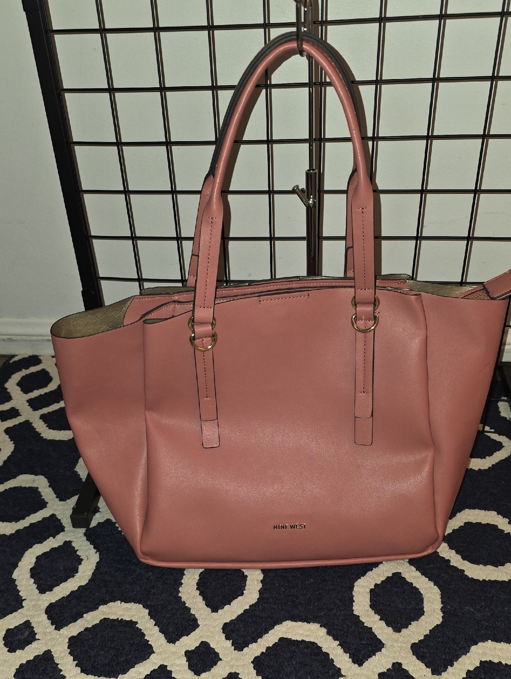 Nine West Blush Pink Structured Tote